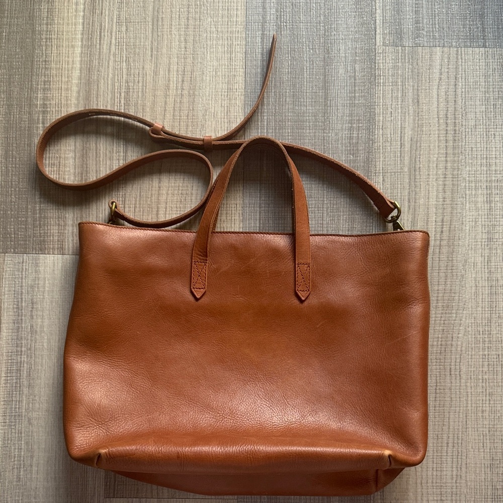 Madewell Brown Leather Tote Bag